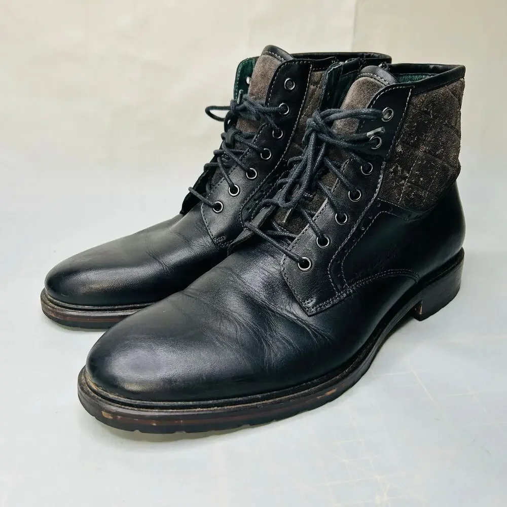 Johnston Murphy J&M 1850 Men's Ankle Boots Leather Mens Size 10.5 M Dark Blue